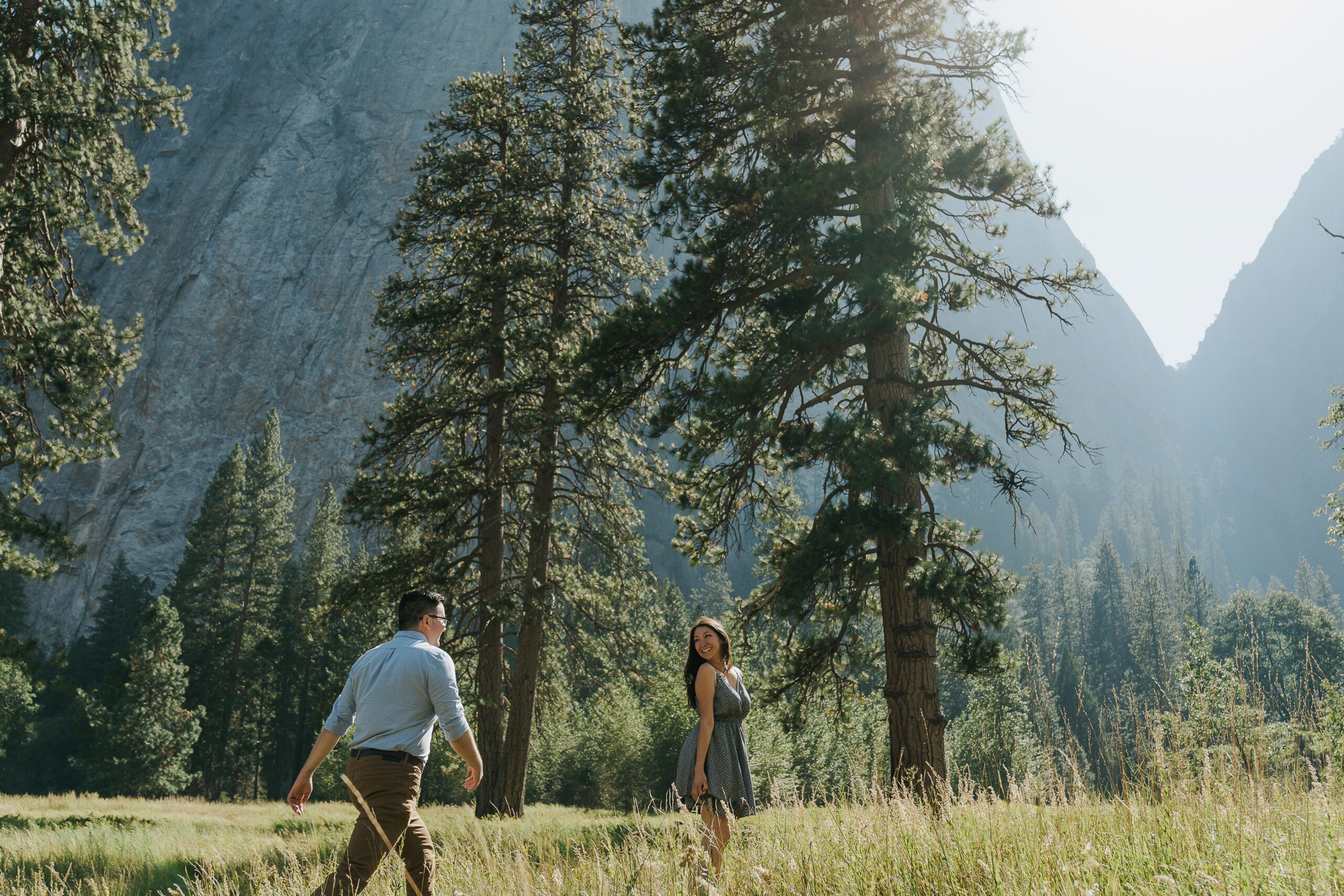 Yosemite valley engagement